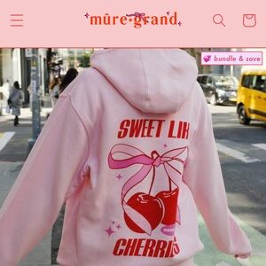 NYC lovers! Mure+Grand Hoodie pink and red xs
